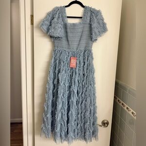 Ivy City Co Cloud Nine Dress - Powder Blue, NWT - Size Medium
